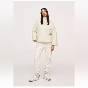 Mango Cream Puffer Jacket